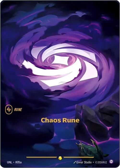 Chaos Rune (Alternate Art) (R05a) (Unleashed)