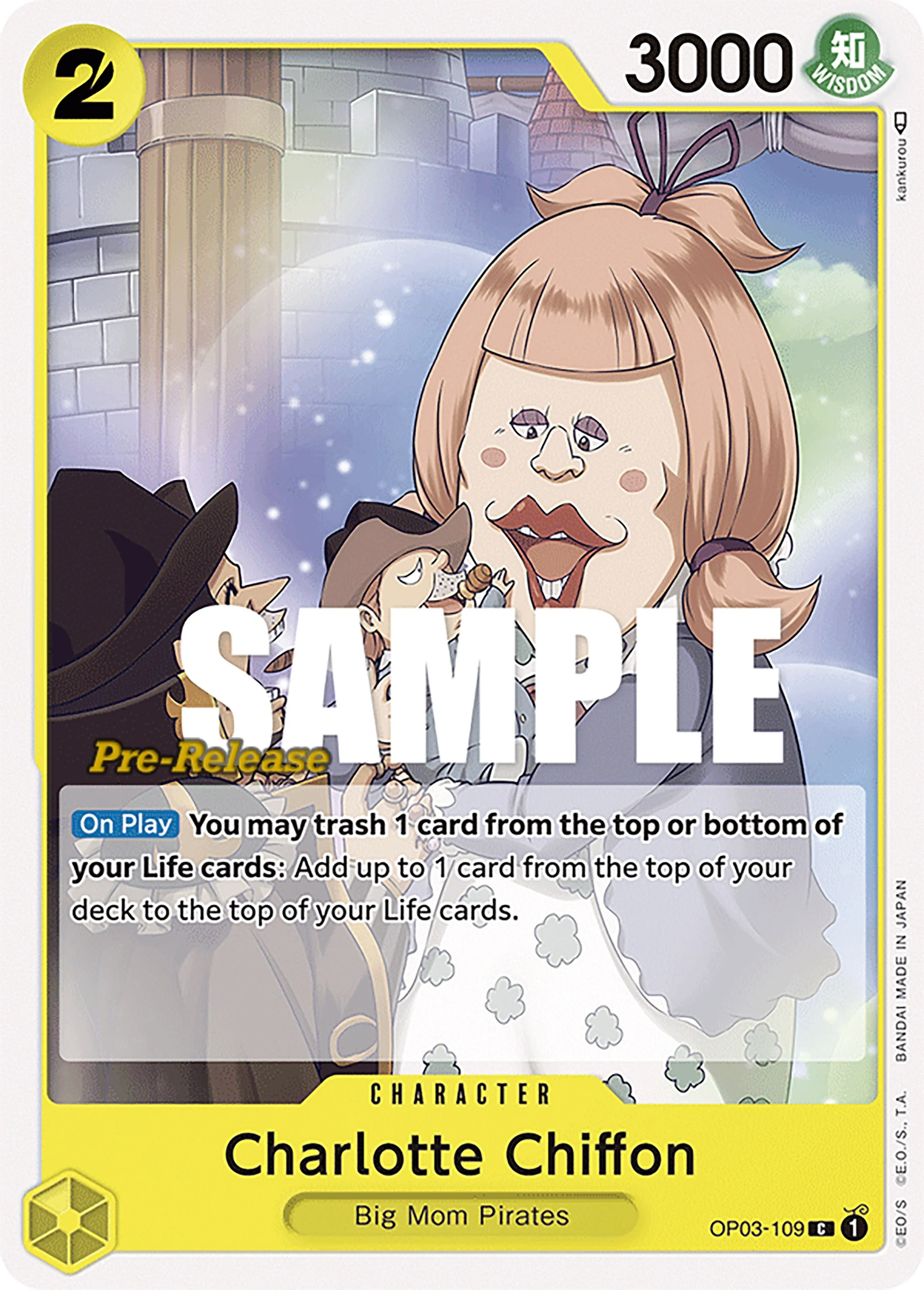 Charlotte Chiffon (OP03-109) (Pillars of Strength Pre-Release Cards)