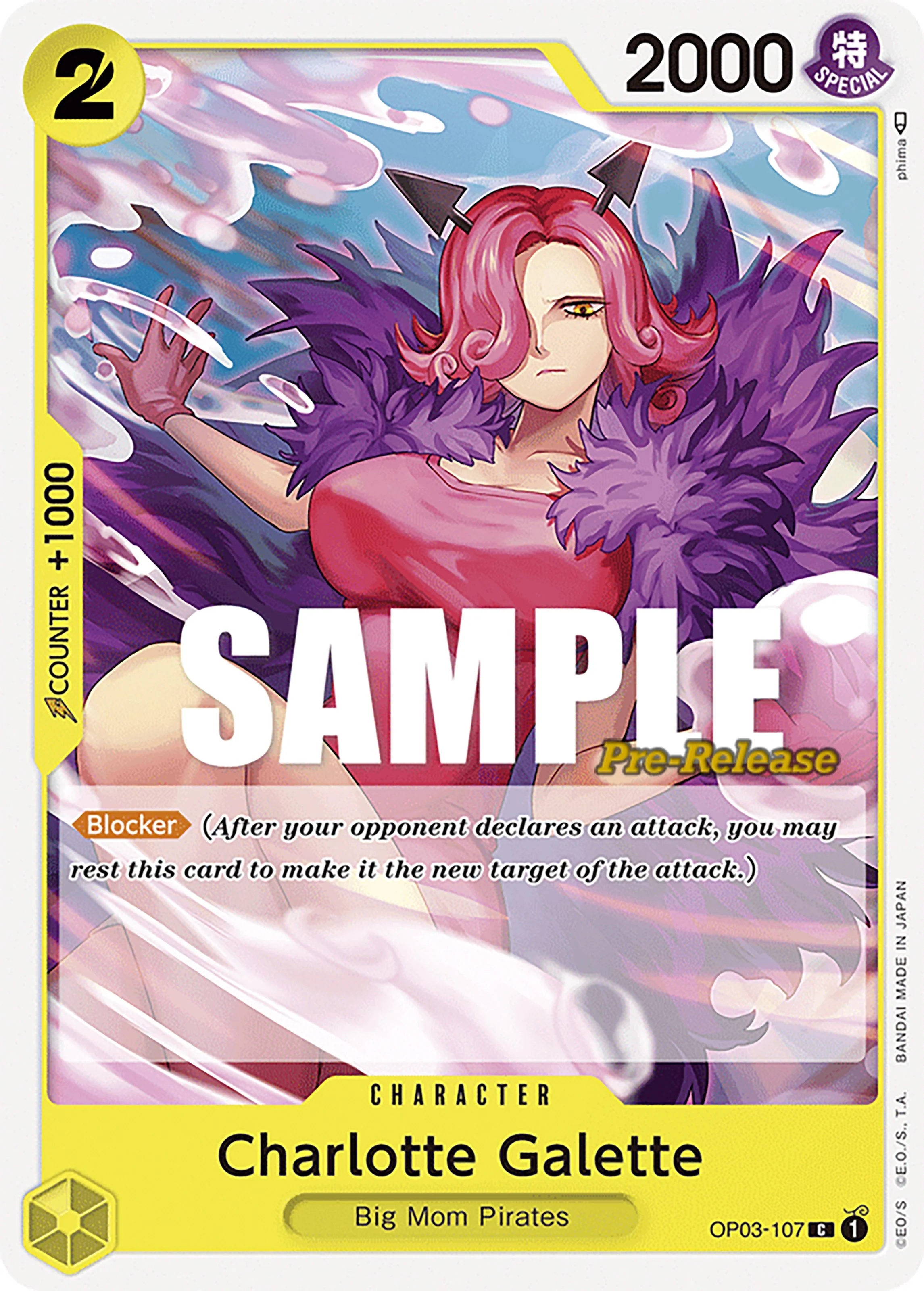 Charlotte Galette (OP03-107) (Pillars of Strength Pre-Release Cards)