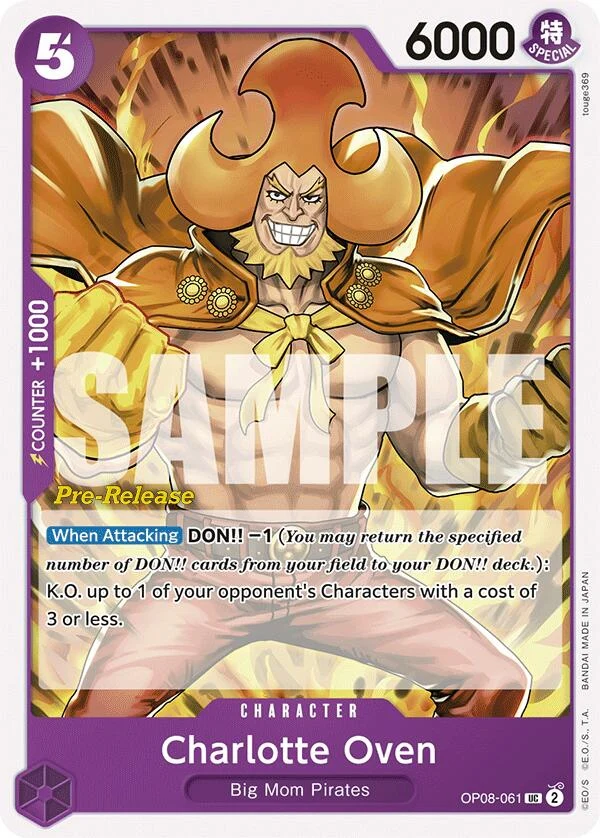 Charlotte Oven (OP08-061) (Two Legends Pre-Release Cards)