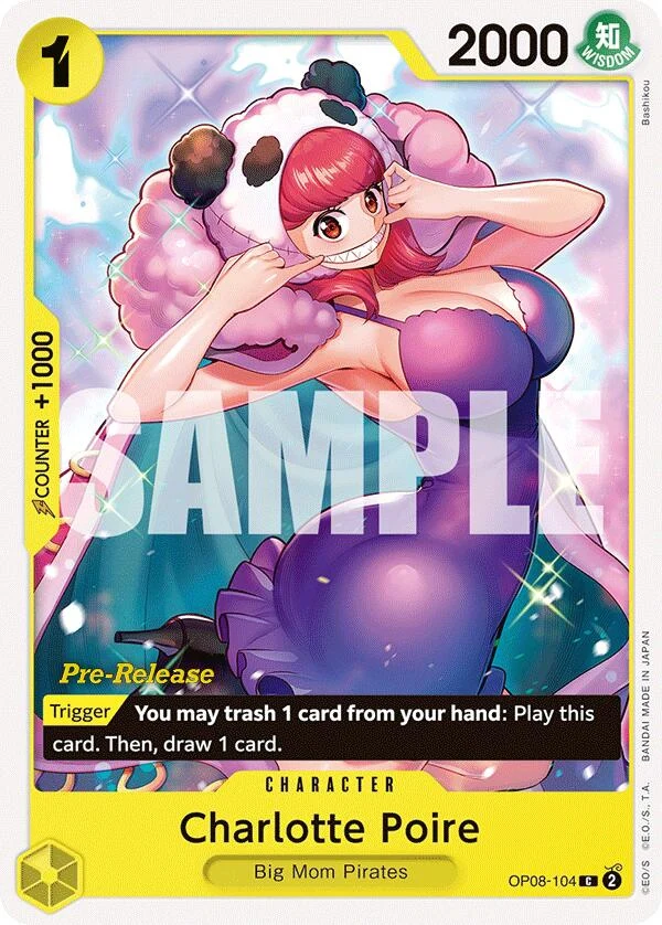 Charlotte Poire (OP08-104) (Two Legends Pre-Release Cards)