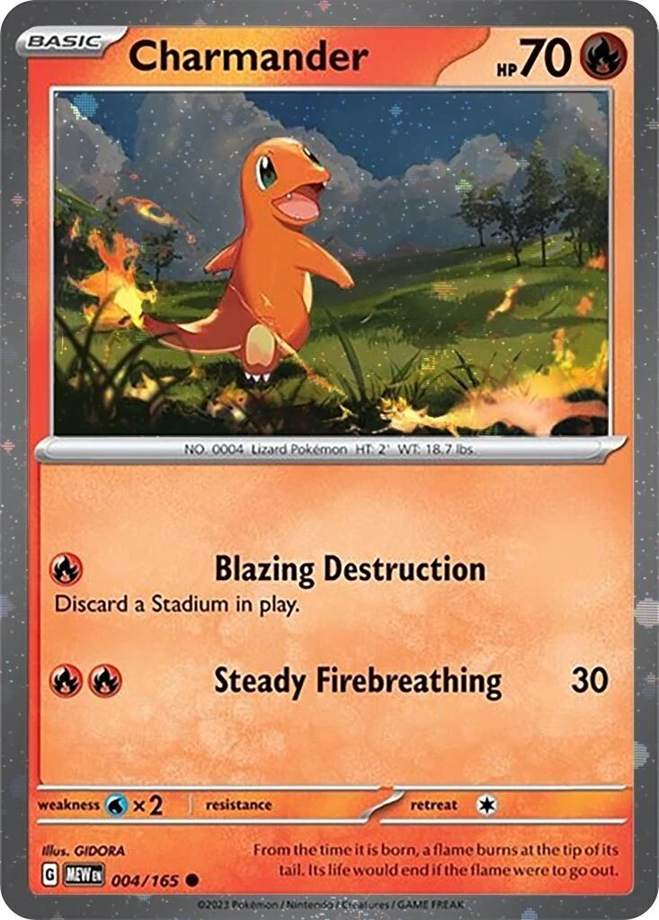 Charmander - 004/165 (Cosmos Holo) (004/165) (SV: Scarlet & Violet Promo Cards)
