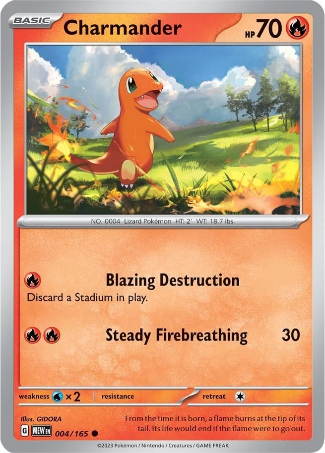 Charmander (004/165) (SV: Scarlet & Violet 151)