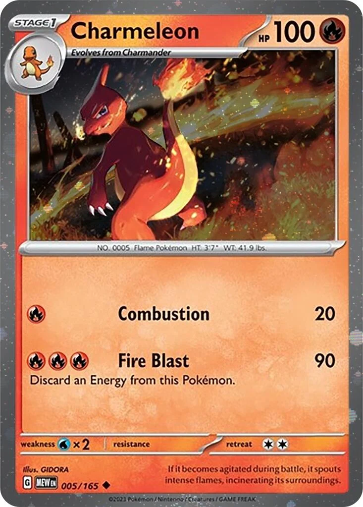 Charmeleon - 005/165 (Cosmos Holo) (005/165) (SV: Scarlet & Violet Promo Cards)