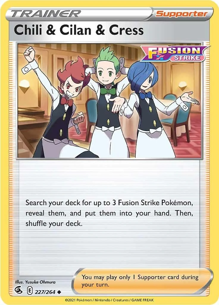 Chili & Cilan & Cress (227/264) (SWSH08: Fusion Strike)