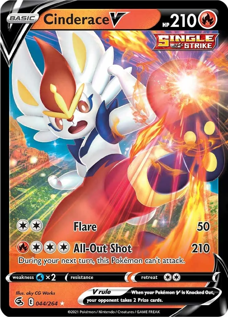 Cinderace V (44) (044/264) (SWSH08: Fusion Strike)