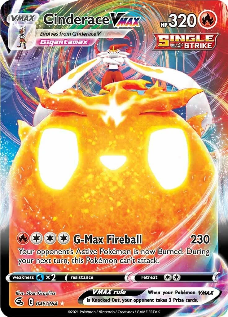 Cinderace VMAX (045/264) (SWSH08: Fusion Strike)