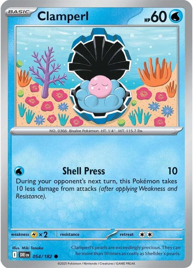Clamperl (054/182) (SV10: Destined Rivals)