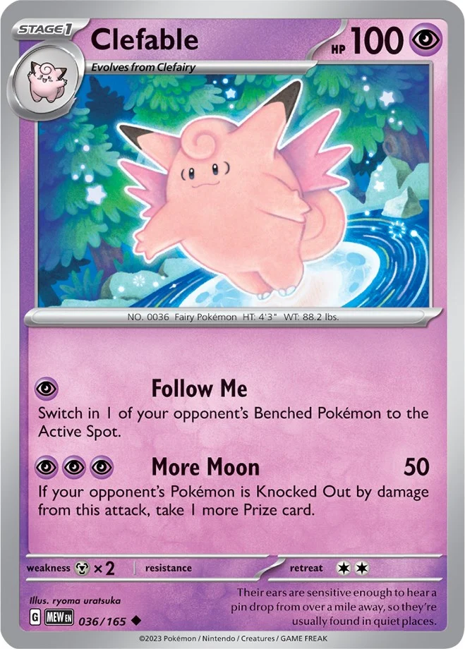 Clefable (036/165) (SV: Scarlet & Violet 151)