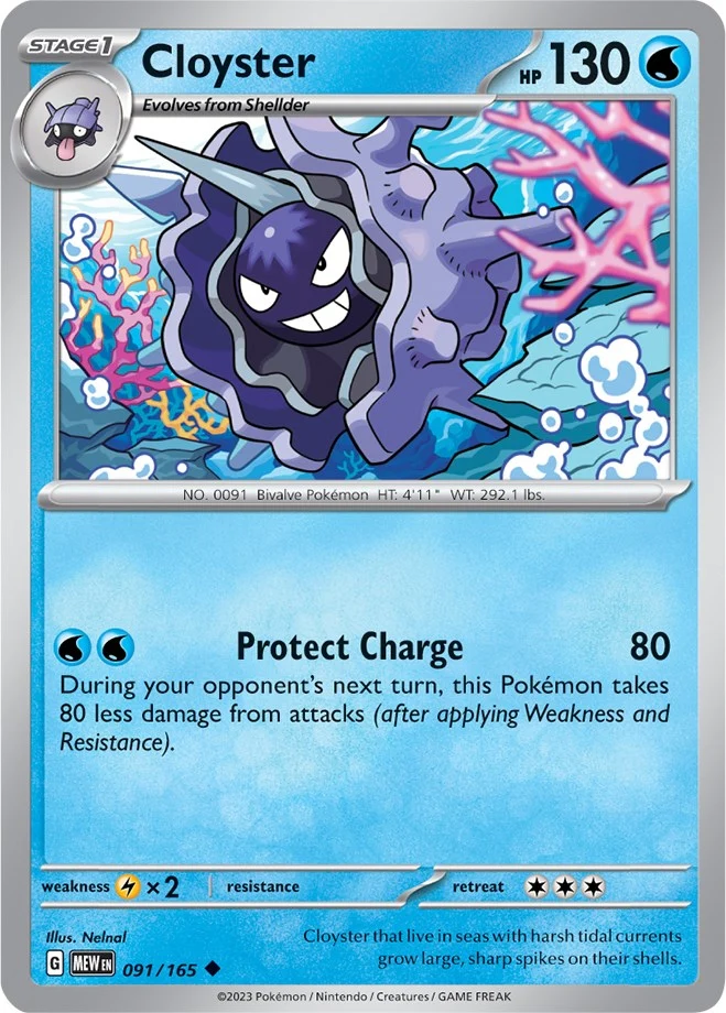 Cloyster (091/165) (SV: Scarlet & Violet 151)
