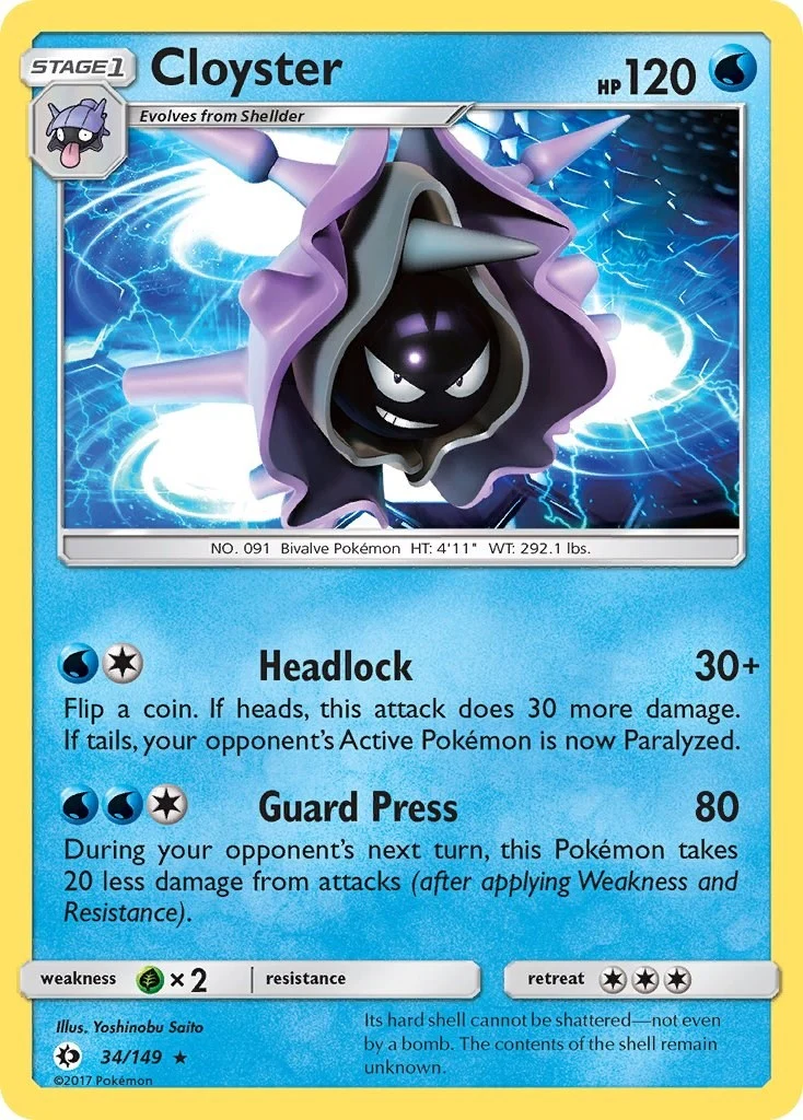 Cloyster (34/149) (SM Base Set)