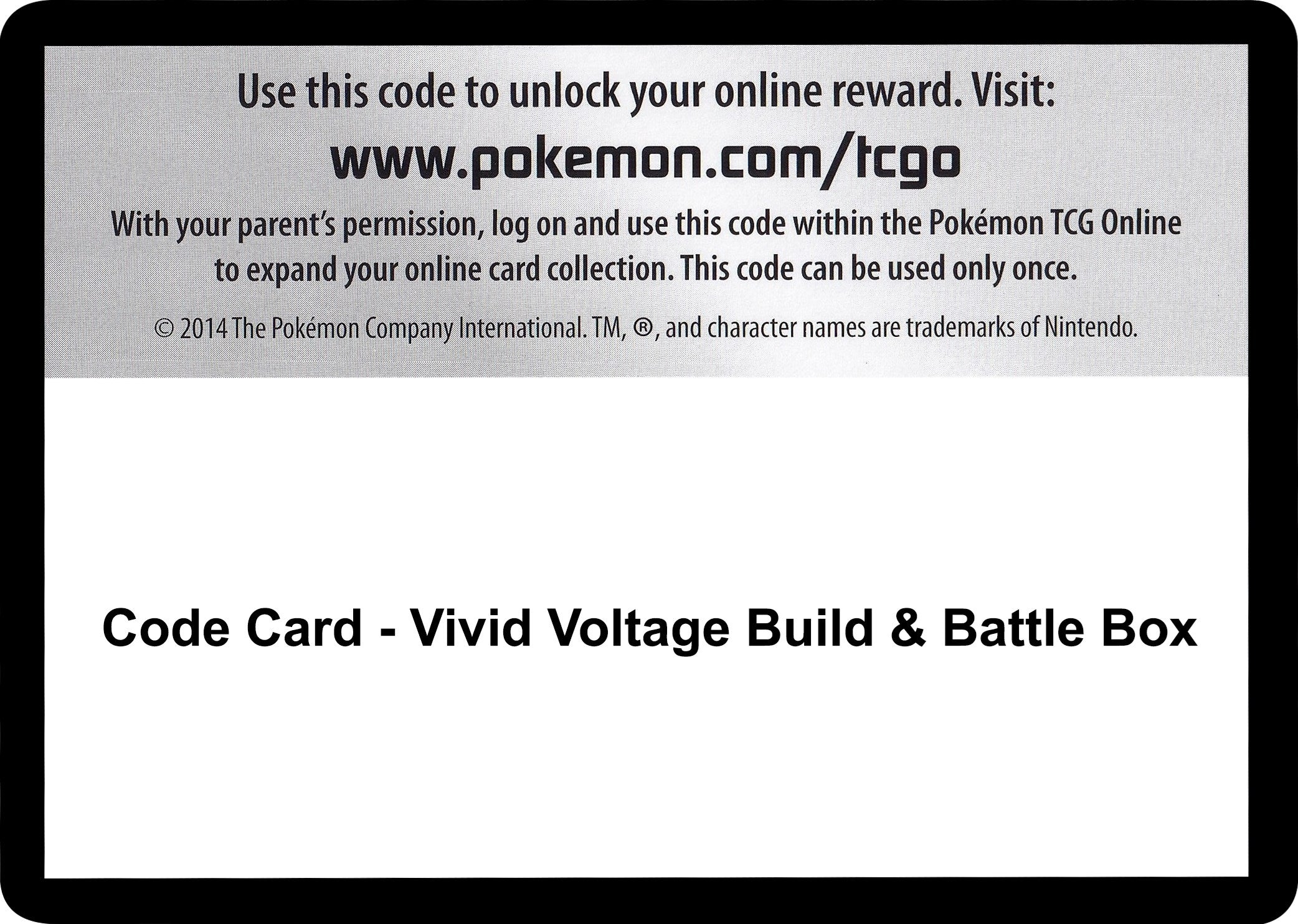 Code Card - Vivid Voltage Build & Battle Box