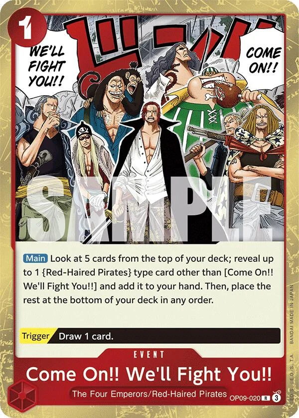 Come On!! We'll Fight You!! (OP09-020) (Emperors in the New World)