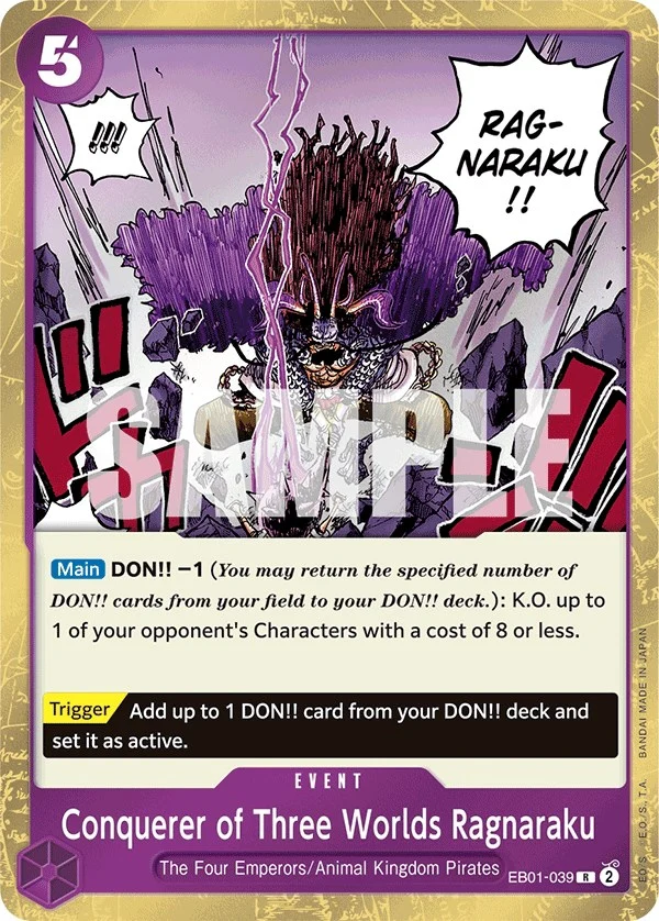 Conquerer of Three Worlds Ragnaraku (EB01-039) (Extra Booster: Memorial Collection)