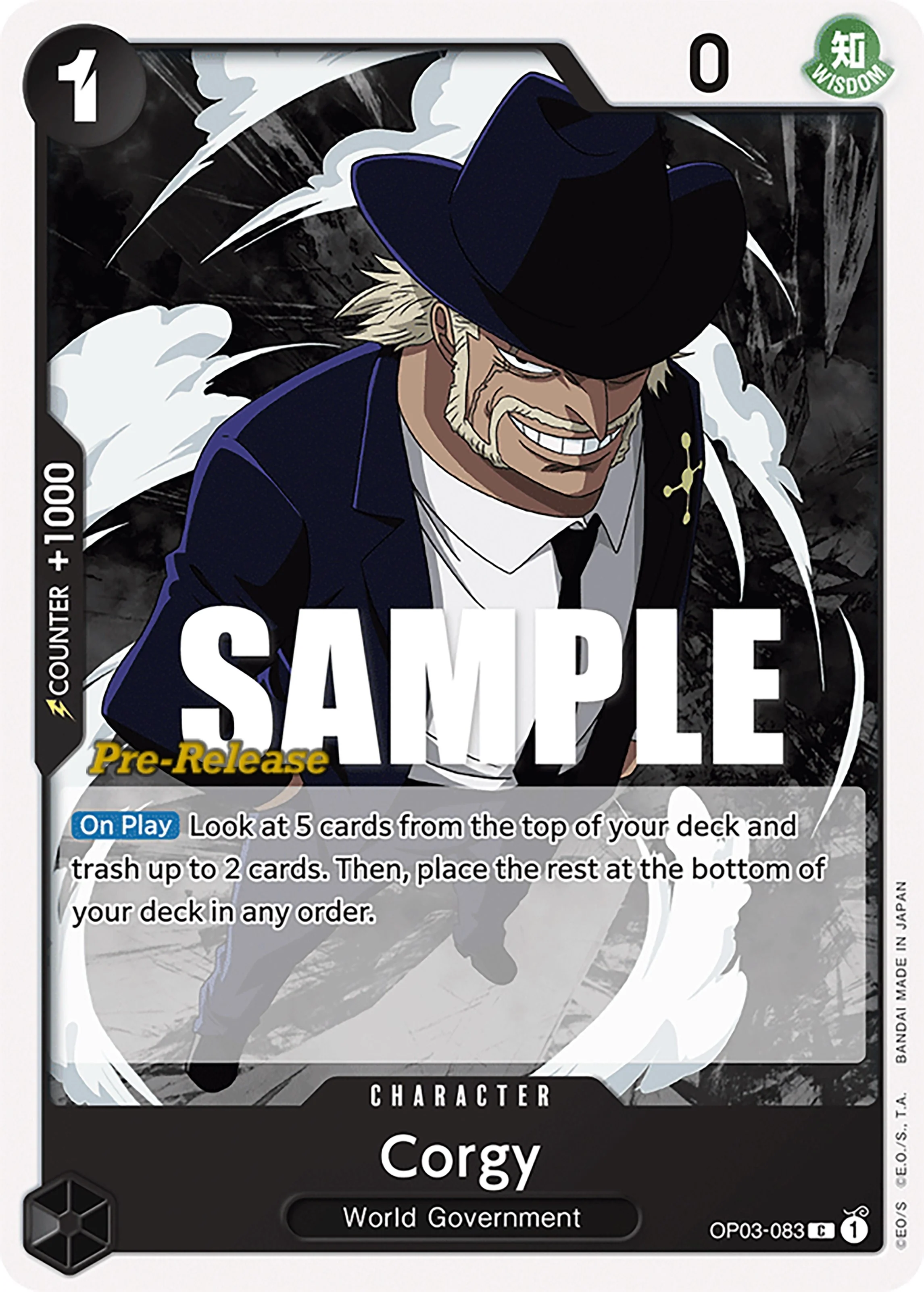 Corgy (OP03-083) (Pillars of Strength Pre-Release Cards)