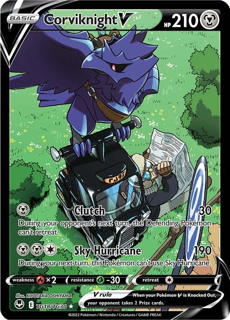Corviknight V (TG18/TG30) (SWSH12: Silver Tempest Trainer Gallery)