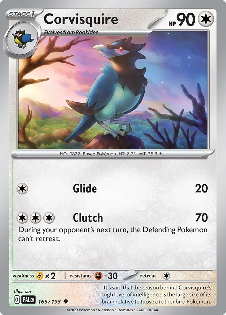 Corvisquire (165/193) (SV02: Paldea Evolved)