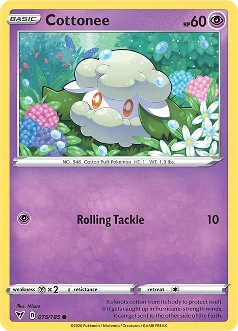 Cottonee (075/185) (SWSH04: Vivid Voltage)