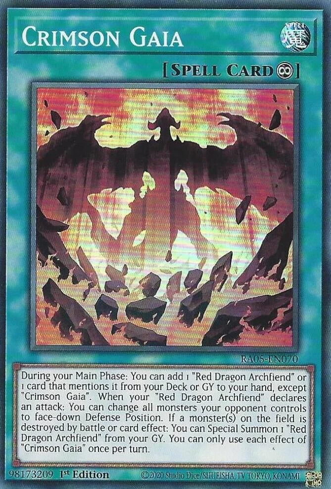 Crimson Gaia (RA05-EN070) (Rarity Collection 5)