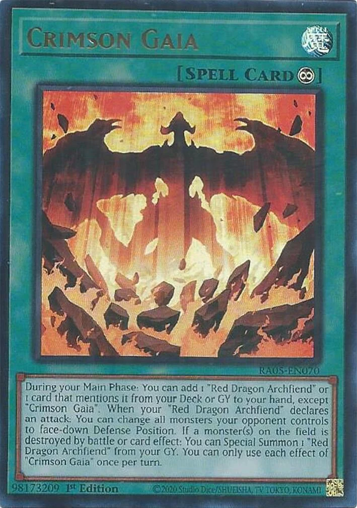 Crimson Gaia (Ultra Rare) (RA05-EN070) (Rarity Collection 5)