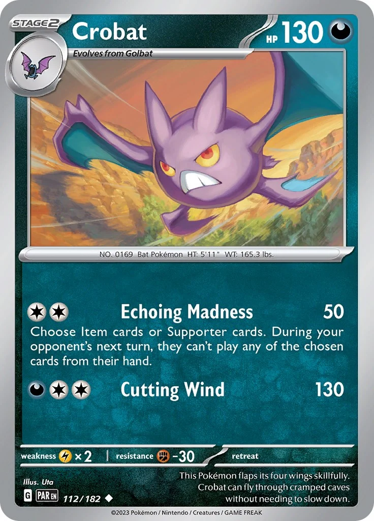 Crobat (112/182) (SV04: Paradox Rift)