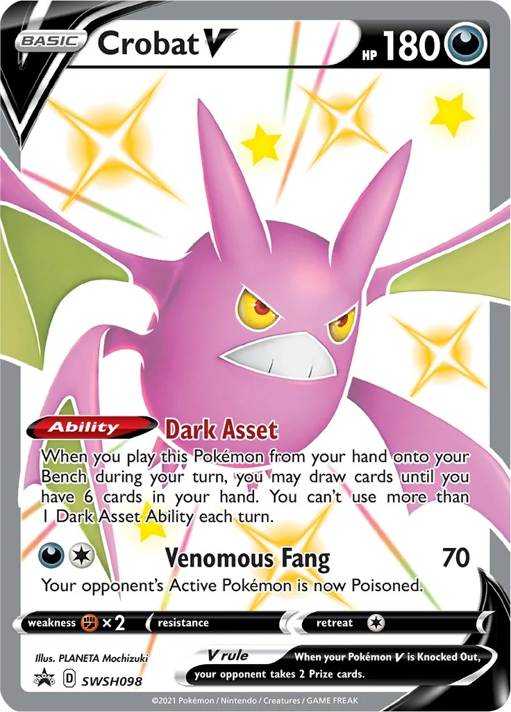 Crobat V - SWSH098 (SWSH098) (SWSH: Sword & Shield Promo Cards)
