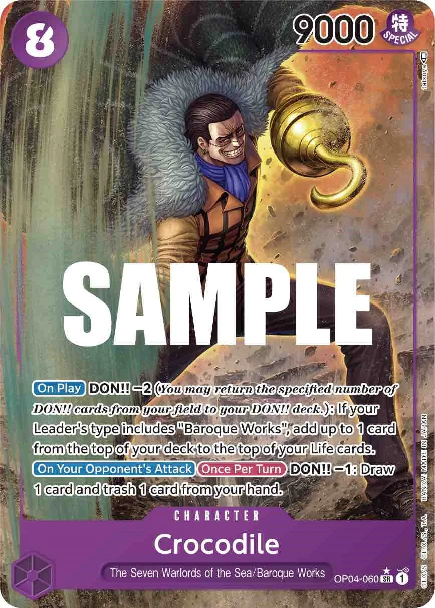 Crocodile (060) (Alternate Art) (OP04-060) (Kingdoms of Intrigue)