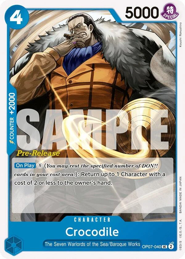 Crocodile (OP07-040) (500 Years in the Future Pre-Release Cards)