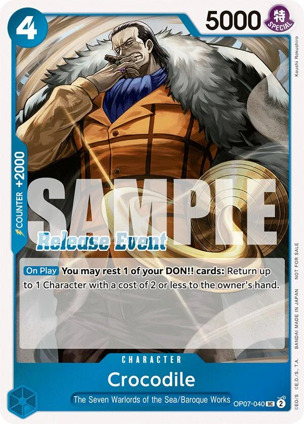 Crocodile (ST15 - ST20 Release Event Winner Pack) (OP07-040) (One Piece Promotion Cards)
