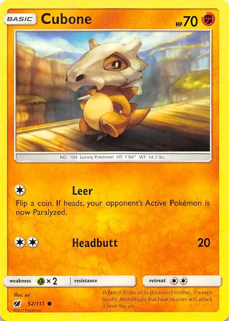 Cubone (52/111) (SM - Crimson Invasion)