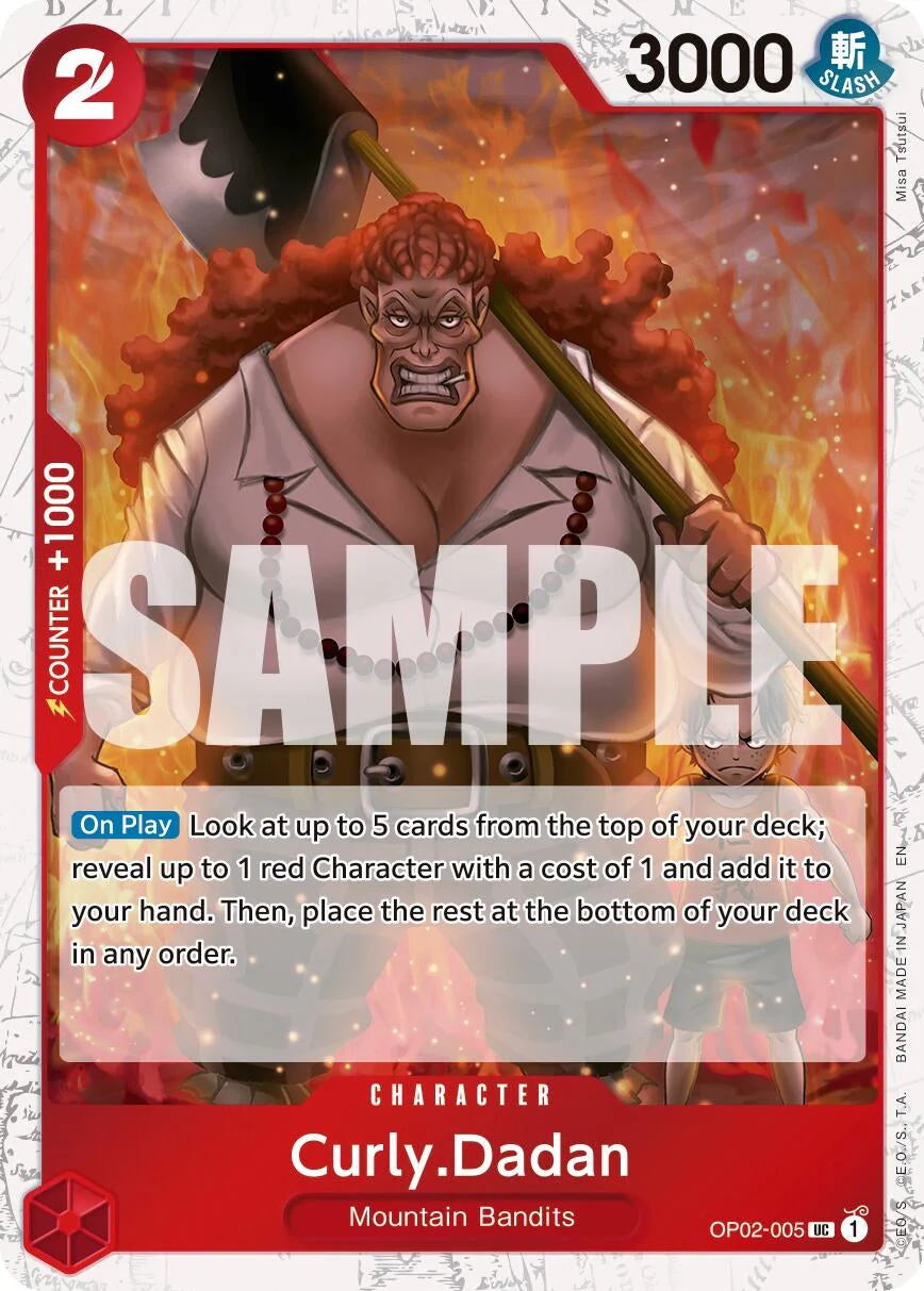 Curly.Dadan (Pirate Foil) (OP02-005) (Premium Booster -The Best- Vol. 2)