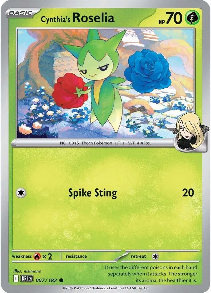 Cynthia's Roselia (007/182) (SV10: Destined Rivals)