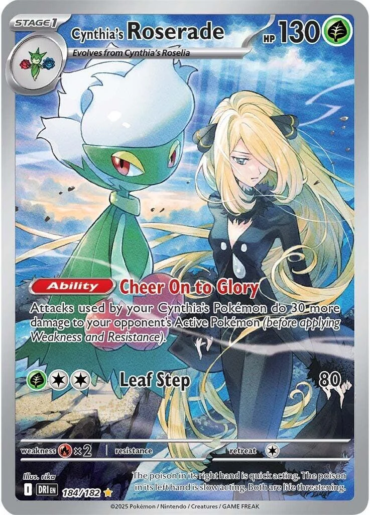 Cynthia's Roserade (184/182) (SV10: Destined Rivals)