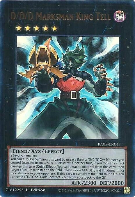 D/D/D Marksman King Tell (Ultra Rare) (RA05-EN047) (Rarity Collection 5)