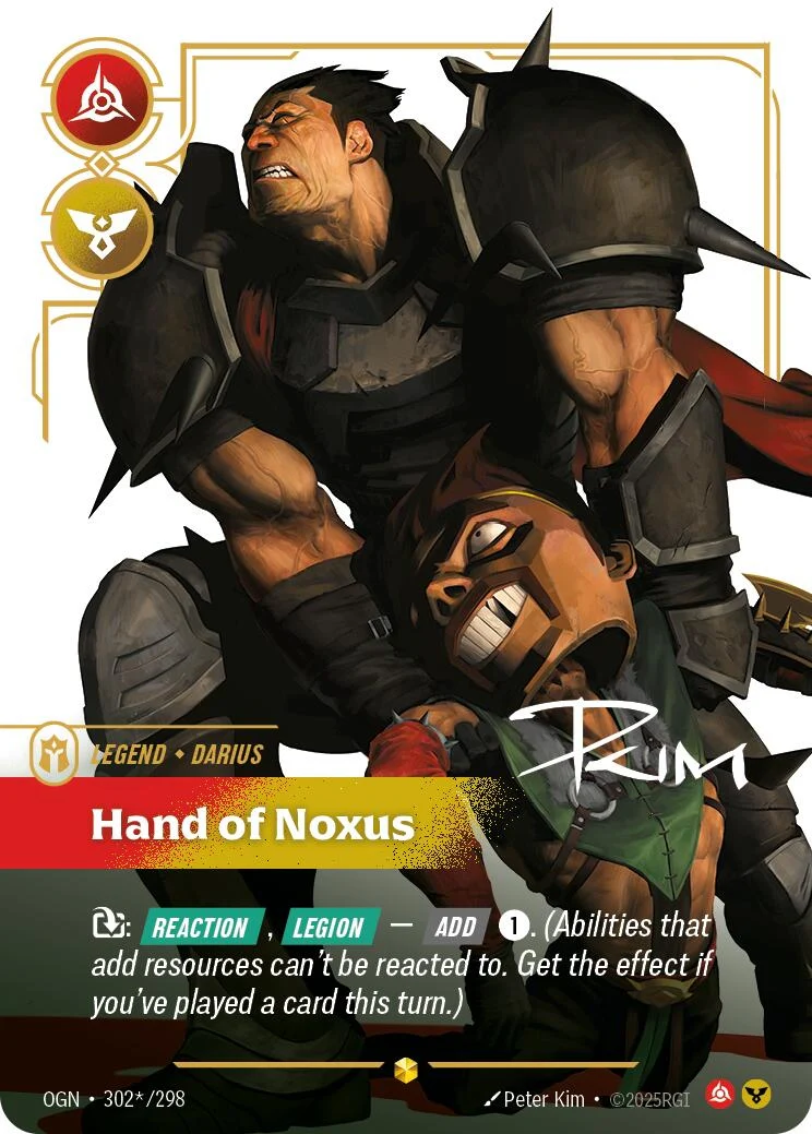 Darius - Hand of Noxus (Alternate Art) (302*/298) (Origins)