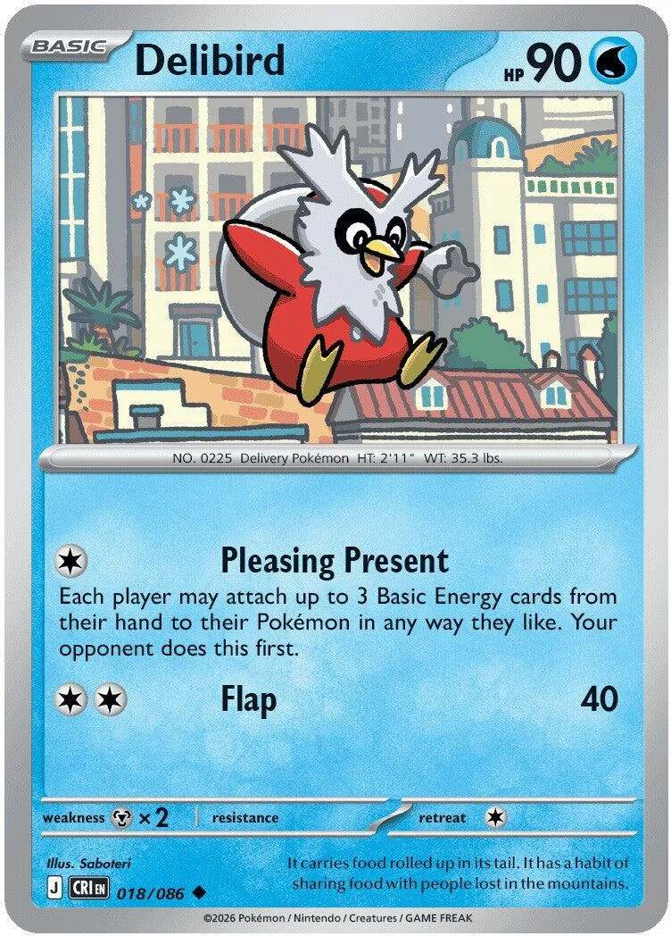 Delibird (018/086) (ME04: Chaos Rising)