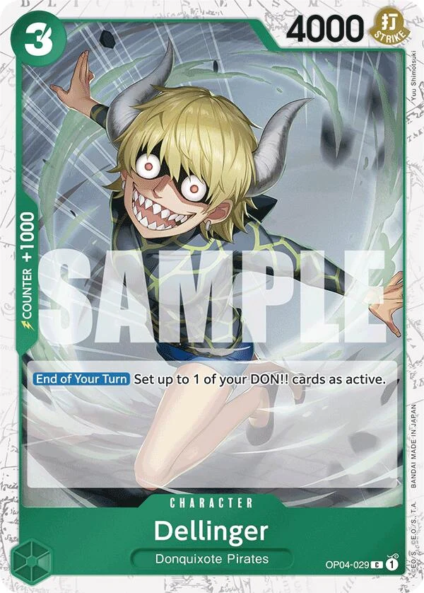 Dellinger (Jolly Roger Foil) (OP04-029) (Premium Booster -The Best-)