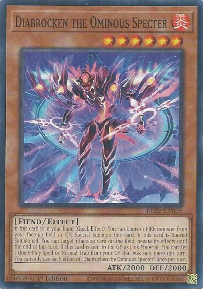 Diabrocken the Ominous Specter (BLZD-EN025) (Blazing Dominion)