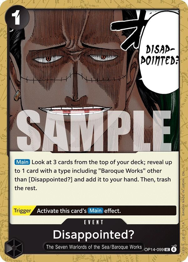 Disappointed? (OP14-099) (The Azure Sea's Seven)