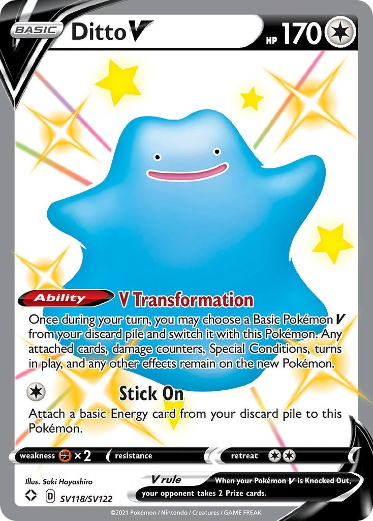 Ditto V (SV118/SV122) (Shining Fates: Shiny Vault)