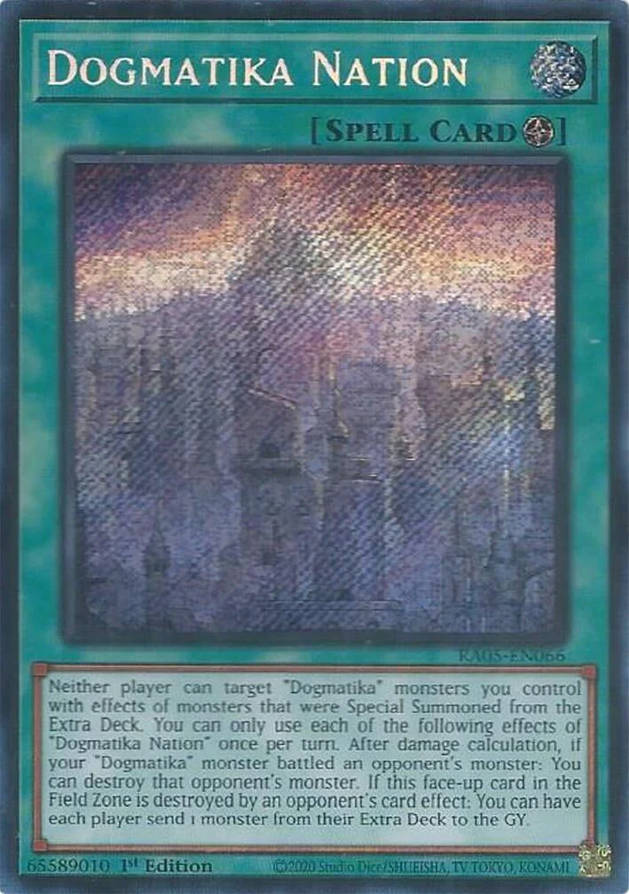 Dogmatika Nation (Secret Rare) (RA05-EN066) (Rarity Collection 5)