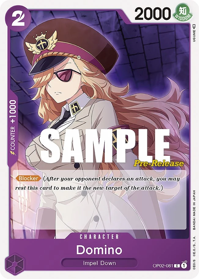 Domino (OP02-081) (Paramount War Pre-Release Cards)