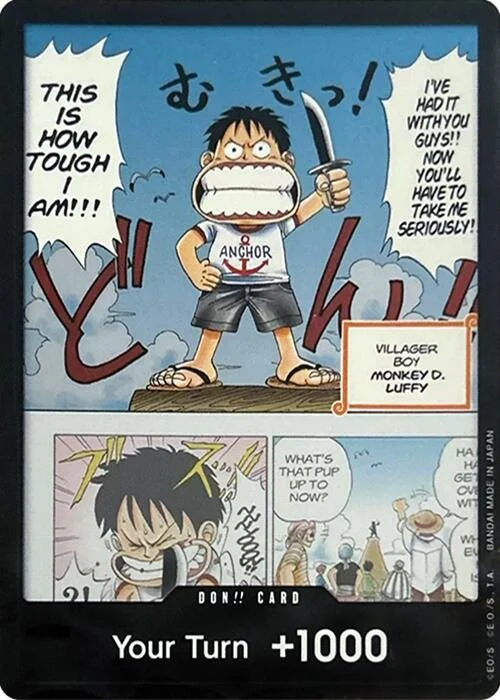 DON!! Card (Young Luffy) (Devil Fruits Collection Vol. 1) (One Piece Promotion Cards)