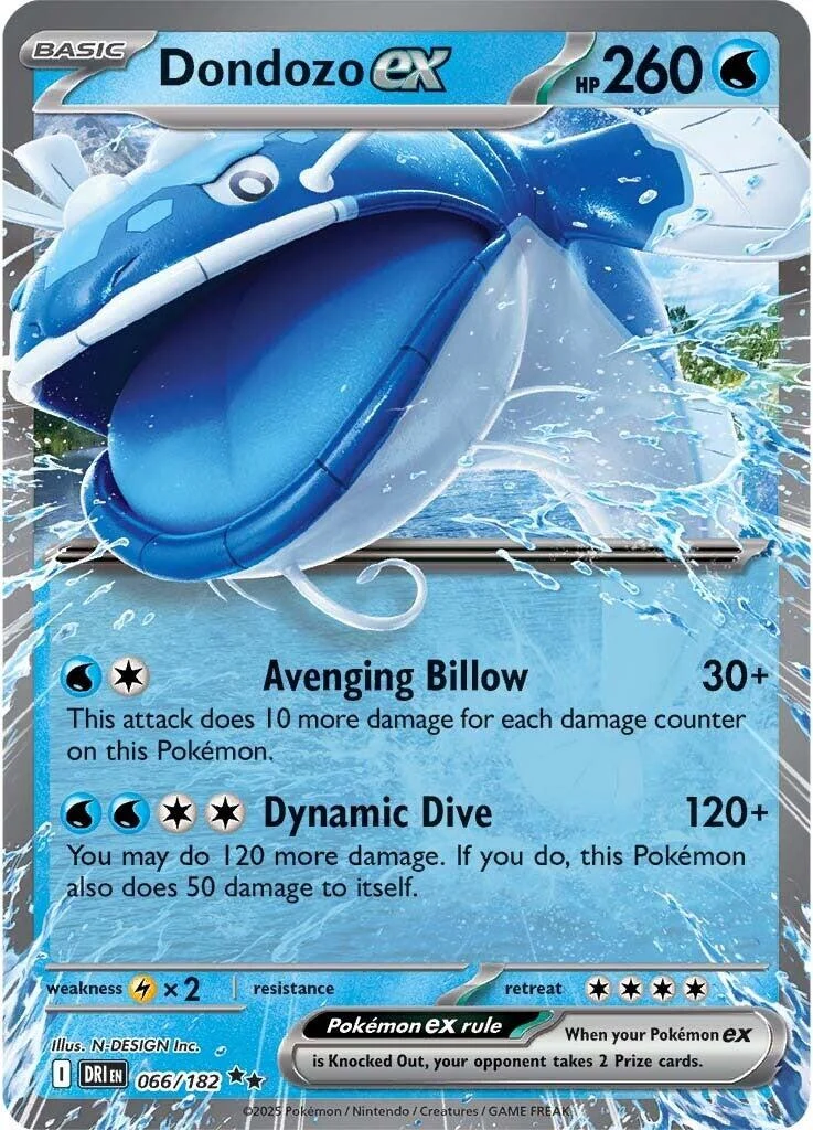 Dondozo ex (066/182) (SV10: Destined Rivals)
