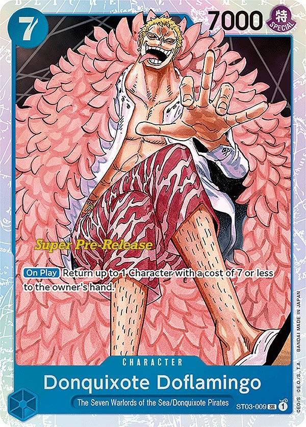 Donquixote Doflamingo (ST03-009) (Super Pre-Release Starter Deck 3: The Seven Warlords of the Sea)