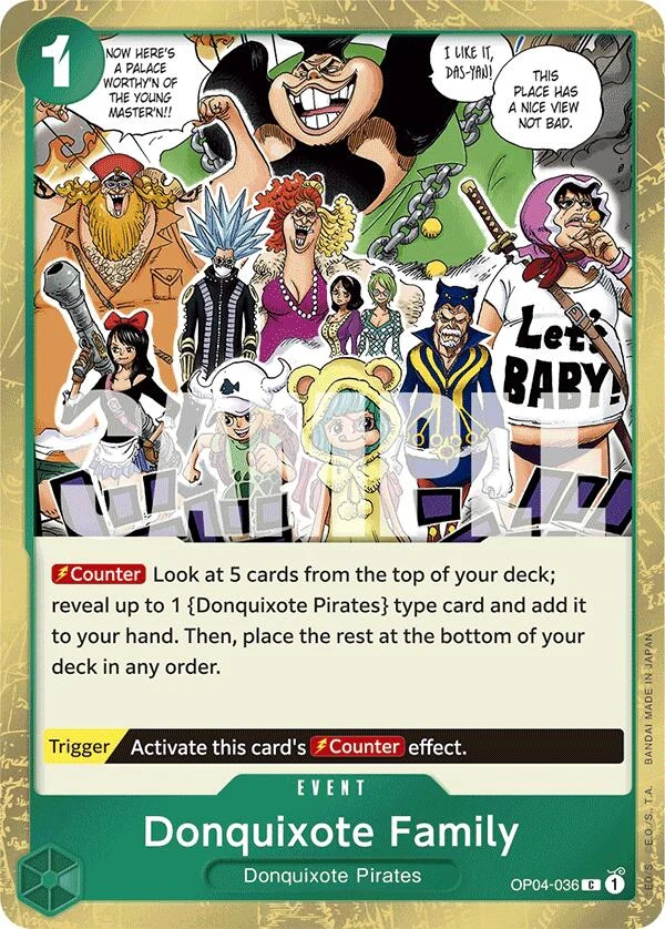 Donquixote Family (Jolly Roger Foil) (OP04-036) (Premium Booster -The Best-)