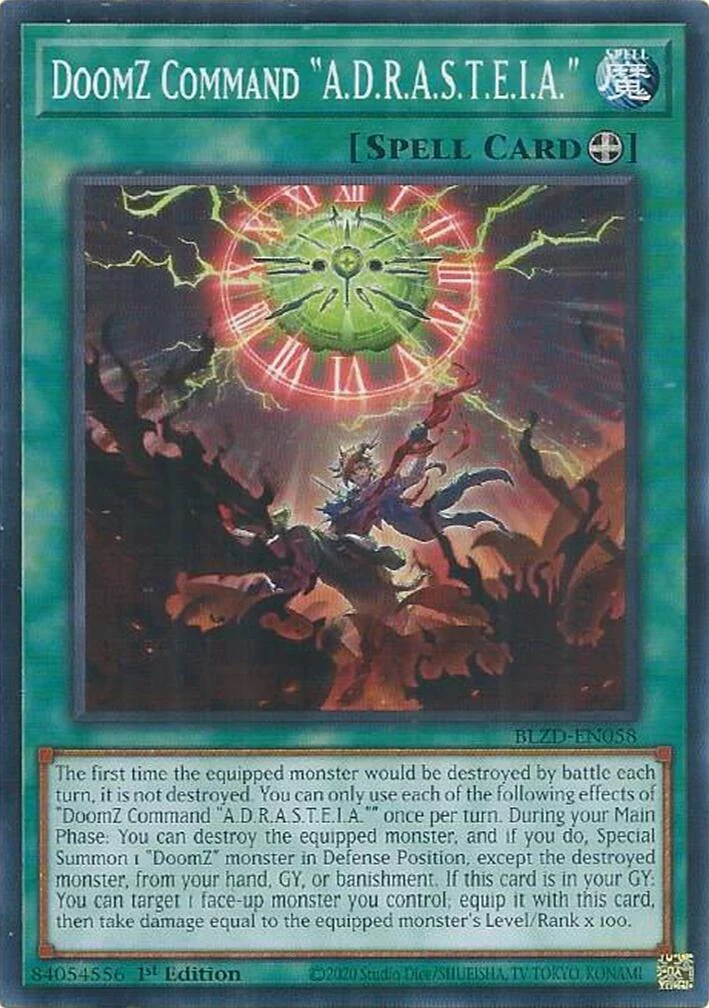 DoomZ Command "A.D.R.A.S.T.E.I.A." (BLZD-EN058) (Blazing Dominion)
