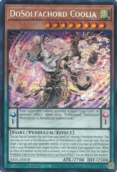 DoSolfachord Coolia (Secret Rare) (RA05-EN018) (Rarity Collection 5)