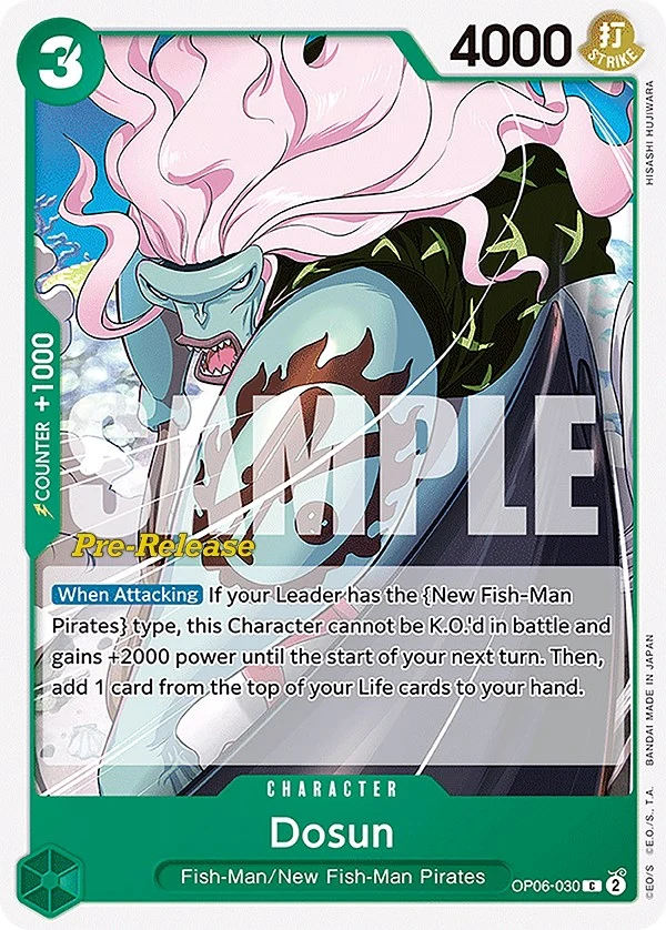 Dosun (OP06-030) (Wings of the Captain Pre-Release Cards)
