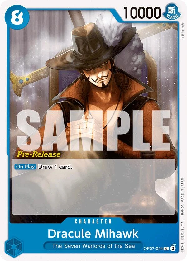 Dracule Mihawk (OP07-044) (500 Years in the Future Pre-Release Cards)